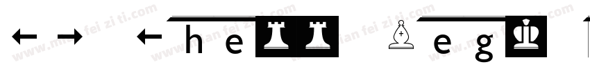 CA Chess Regular字体转换